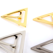Load image into Gallery viewer, Plated Metal Belt triangle Buckles for Bags Straps, Bag Making Suppliers Leather craft tools MLT-P0000CRH