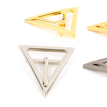 Load image into Gallery viewer, Plated Metal Belt triangle Buckles for Bags Straps, Bag Making Suppliers Leather craft tools MLT-P0000CRH