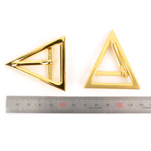 Load image into Gallery viewer, Plated Metal Belt triangle Buckles for Bags Straps, Bag Making Suppliers Leather craft tools MLT-P0000CRH