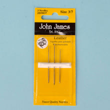 Load image into Gallery viewer, Saddlers needles Aiguilles Selliers, Leather hand sewing needles set. John James. Leather craft tool-MLT-P0000CRP