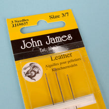 Load image into Gallery viewer, Saddlers needles Aiguilles Selliers, Leather hand sewing needles set. John James. Leather craft tool-MLT-P0000CRP