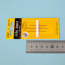 Load image into Gallery viewer, Saddlers needles Aiguilles Selliers, Leather hand sewing needles set. John James. Leather craft tool-MLT-P0000CRP