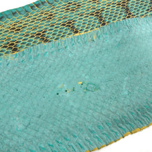 Load image into Gallery viewer, Natural pattern Mint Gold Shine - Water Snake Skin (Genuine leather) for Bookbinding, Journaling, Purses, Cuffs, Heels-MLT- P0000CRW