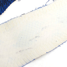 Load image into Gallery viewer, Mixed Shine Blue/black - Water Snake Skin (Genuine leather) for Bookbinding, Journaling, Purses, Cuffs, Heels-MLT- P0000CRY