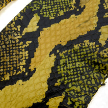 Load image into Gallery viewer, Mixed Shine Yellow/black - Water Snake Skin (Genuine leather) for Bookbinding, Journaling, Purses, Cuffs, Heels-MLT- P0000CRZ