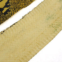 Load image into Gallery viewer, Mixed Shine Yellow/black - Water Snake Skin (Genuine leather) for Bookbinding, Journaling, Purses, Cuffs, Heels-MLT- P0000CRZ