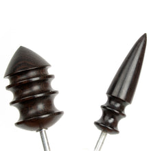 Load image into Gallery viewer, 2pcs set Wood Edge Slicker Burnisher Polishing DIY Woodworking Tools, Handmade Leather Craft tools MLT-P0000CSN