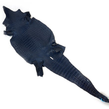 Load image into Gallery viewer, Genuine Crocodile Leather -Blue (Genuine leather) for Bags, Journaling, Purses, Cuffs, Heels MLT-P0000CST