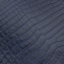 Load image into Gallery viewer, Genuine Crocodile Leather -Blue (Genuine leather) for Bags, Journaling, Purses, Cuffs, Heels MLT-P0000CST