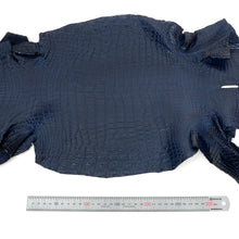 Load image into Gallery viewer, Genuine Crocodile Leather -Blue (Genuine leather) for Bags, Journaling, Purses, Cuffs, Heels MLT-P0000CST