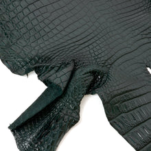 Load image into Gallery viewer, Genuine Crocodile Leather -Green (Genuine leather) for Bags, Journaling, Purses, Cuffs, Heels MLT-P0000CSU