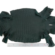 Load image into Gallery viewer, Genuine Crocodile Leather -Green (Genuine leather) for Bags, Journaling, Purses, Cuffs, Heels MLT-P0000CSU