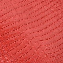Load image into Gallery viewer, Genuine Crocodile Leather -Red (Genuine leather) for Bags, Journaling, Purses, Cuffs, Heels MLT-P0000CSV