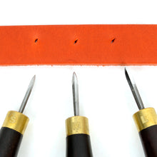Load image into Gallery viewer, Diamond hole point shape stitching awl ebony handle, Leather craft tool-MLT-P0000CTC