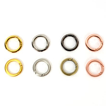 Load image into Gallery viewer, 20mm Flat Gate Spring O-Ring Round Push Snap Hooks , High Quality (Self produced) O-Rings, MLT- P0000CTH