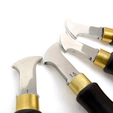Load image into Gallery viewer, Ebony Wood Handle Edge Creaser,Stitch Line in Leather, Craft tools MLT-P0000CTQ