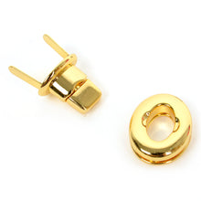 Load image into Gallery viewer, Round Twist Mini Lock Closure C style, Turn Lock / Slide Lock, suitcase buckle,Bag Making Suppliers Leather craft tools MLT-P0000CTW