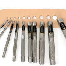 Load image into Gallery viewer, 1-10mm steel hole punch set (10 kinds size)-leather tool-hole punch-craft punch, Leather craft tool-MLT- P0000CTY