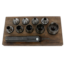 Load image into Gallery viewer, 5~32mm steel hole punch set (9 kinds size)-leather tool-hole punch-craft punch, Leather craft tool-MLT- P0000CUJ