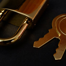 Load image into Gallery viewer, Lock and Key(ver.4-Flat Key), Working Lock , Mini Lock, Small Padlock, Padlock, Padlock and Key Leather craft tools MLT-P0000CUK