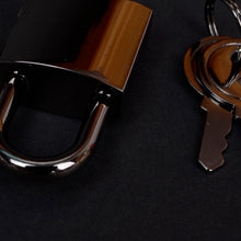 Load image into Gallery viewer, Lock and Key(ver.4-Flat Key), Working Lock , Mini Lock, Small Padlock, Padlock, Padlock and Key Leather craft tools MLT-P0000CUK
