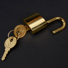 Load image into Gallery viewer, Lock and Key(ver.4-Flat Key), Working Lock , Mini Lock, Small Padlock, Padlock, Padlock and Key Leather craft tools MLT-P0000CUK