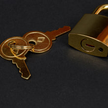 Load image into Gallery viewer, Lock and Key(ver.4-Flat Key), Working Lock , Mini Lock, Small Padlock, Padlock, Padlock and Key Leather craft tools MLT-P0000CUK