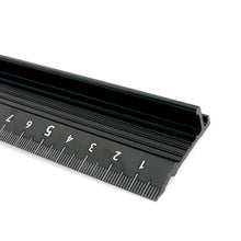 Load image into Gallery viewer, Safety Ruler, Prevent being cut off ruler, leather craft tools, Cutting Black ruler, 20,30,45cm, leather craft tools MLT-P0000CUO