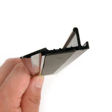 Load image into Gallery viewer, Safety Ruler, Prevent being cut off ruler, leather craft tools, Cutting Black ruler, 20,30,45cm, leather craft tools MLT-P0000CUO
