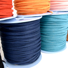 Load image into Gallery viewer, Chamude(CHAMOIS) Cord 3mm(0.12inch), 100yd - Suede cord, Necklace items, Necklace supplies MLT-P0000CUR