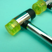 Load image into Gallery viewer, Rubber Mallet for leather craft tool,Dual-purpose rivet Hammer, 2 different side head hammer, Leather craft tools MLT-P0000BRB