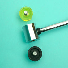 Load image into Gallery viewer, Rubber Mallet for leather craft tool,Dual-purpose rivet Hammer, 2 different side head hammer, Leather craft tools MLT-P0000BRB