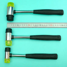 Load image into Gallery viewer, Rubber Mallet for leather craft tool,Dual-purpose rivet Hammer, 2 different side head hammer, Leather craft tools MLT-P0000BRB