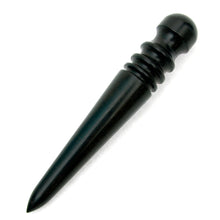 Load image into Gallery viewer, Black Wood Edge Slicker Burnisher Polishing DIY Woodworking Tools, Handmade Leather Craft tools MLT-P0000CVX