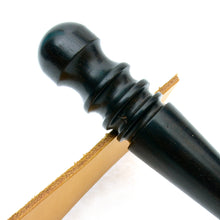 Load image into Gallery viewer, Black Wood Edge Slicker Burnisher Polishing DIY Woodworking Tools, Handmade Leather Craft tools MLT-P0000CVX
