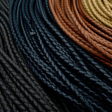 Load image into Gallery viewer, PU twisted Mesh cord 5mm(0.2inch) Genuine leather, braided leather cord, bracelet items, leather supplies MLT- P0000CCS