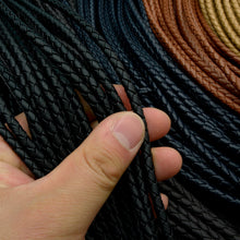 Load image into Gallery viewer, PU twisted Mesh cord 5mm(0.2inch) Genuine leather, braided leather cord, bracelet items, leather supplies MLT- P0000CCS