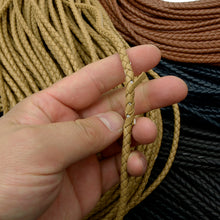 Load image into Gallery viewer, PU twisted Mesh cord 5mm(0.2inch) Genuine leather, braided leather cord, bracelet items, leather supplies MLT- P0000CCS