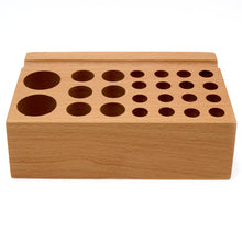 Load image into Gallery viewer, Basic Tool Rack 24 hole, Wooden Design tool Organizer for your design Tools,Leather Craft Tools -MLT-P0000CWW