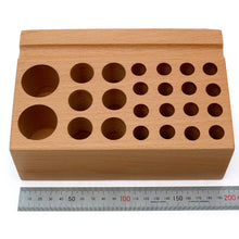 Load image into Gallery viewer, Basic Tool Rack 24 hole, Wooden Design tool Organizer for your design Tools,Leather Craft Tools -MLT-P0000CWW