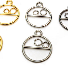 Load image into Gallery viewer, Zipper Pulls Circle style- 1set (30mm inside) Gold,Gold matte,Silver,Silver matte,Antique matte,Dark Silver,Leather craft tool MLT- P0000CXS
