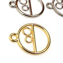 Load image into Gallery viewer, Zipper Pulls Circle style- 1set (30mm inside) Gold,Gold matte,Silver,Silver matte,Antique matte,Dark Silver,Leather craft tool MLT- P0000CXS