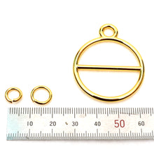Load image into Gallery viewer, Zipper Pulls Circle style- 1set (30mm inside) Gold,Gold matte,Silver,Silver matte,Antique matte,Dark Silver,Leather craft tool MLT- P0000CXS