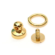 Load image into Gallery viewer, Low Head O-ring Button Studs, Anti rust, Drop Handle, Leather craft tools MLT-P0000CXY