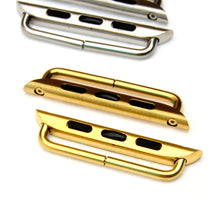 Load image into Gallery viewer, Plated Metal watch strap connector for 38/40, 42/44mm straps or wristband Making Suppliers-MLT-P0000CYG