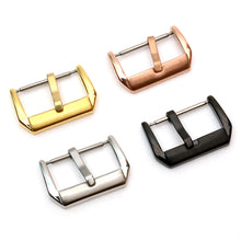 Load image into Gallery viewer, Plated Watch Middle Buckles for watch Straps, for 20,22mm straps, small goods Making Suppliers Leather craft tools MLT-P0000CYN