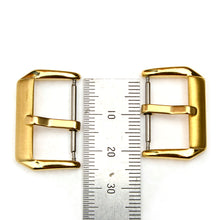 Load image into Gallery viewer, Plated Watch Middle Buckles for watch Straps, for 20,22mm straps, small goods Making Suppliers Leather craft tools MLT-P0000CYN