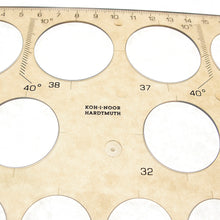 Load image into Gallery viewer, Round Templet (KOH-I-NOOR).Curve, Circle Ruler tool,use drawing tools,Leather craft tools MLT-P0000CYQ