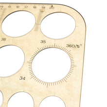 Load image into Gallery viewer, Round Templet (KOH-I-NOOR).Curve, Circle Ruler tool,use drawing tools,Leather craft tools MLT-P0000CYQ