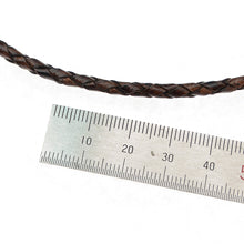 Load image into Gallery viewer, Twisted Mesh cord 3mm,4mm Genuine leather- 1m, braided leather cord, bracelet items, leather supplies MLT- P0000CYY